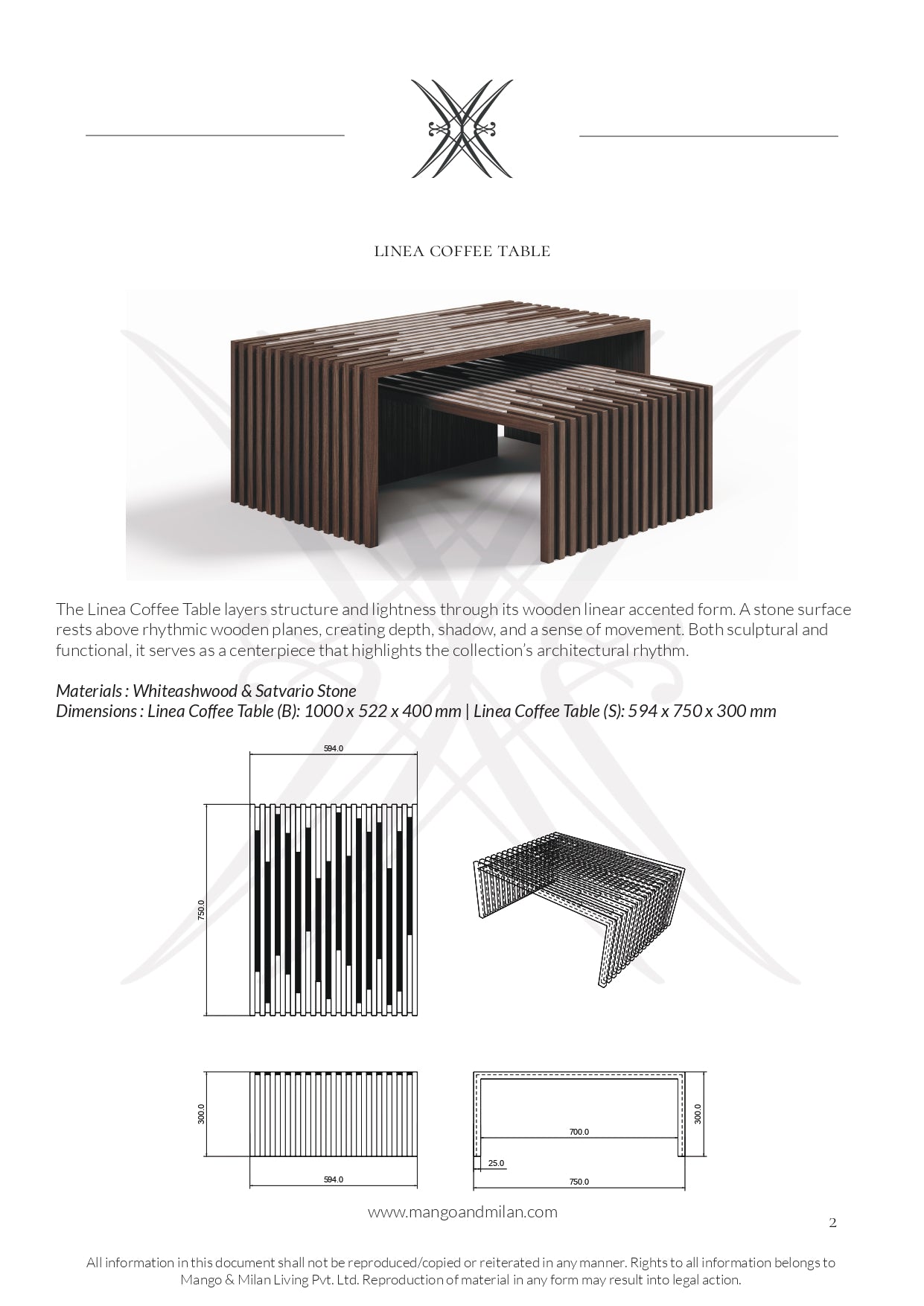 Linea Coffee Table